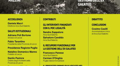 Arca Sud Salento per la Rigenerazione Urbana nella Citt&agrave; i Lecce - ven...